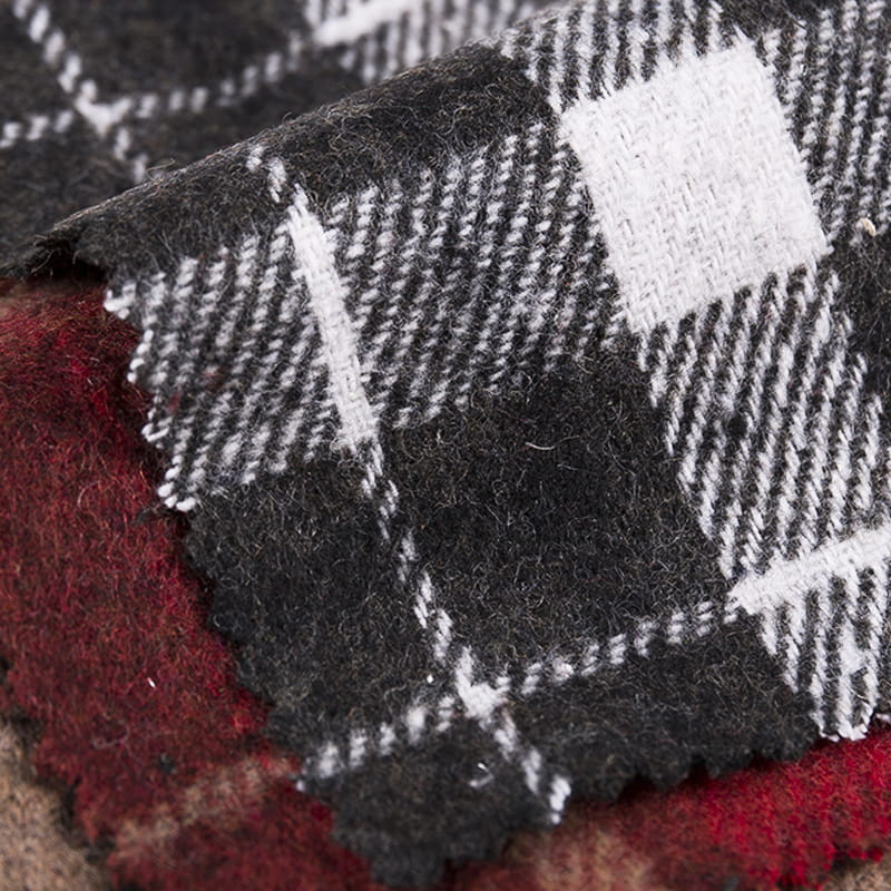 Tissu en Tweed sergé à carreaux rouge, nouveau Design pour chemises 3547
