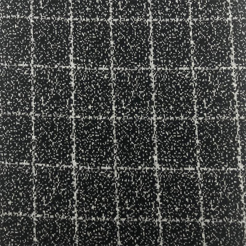 Tissus en laine tricotés à motifs de points à carreaux pour blazers, 182808-1