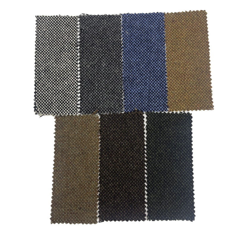 Tissus en tweed jacquard à carreaux en laine pour manteaux 3494
