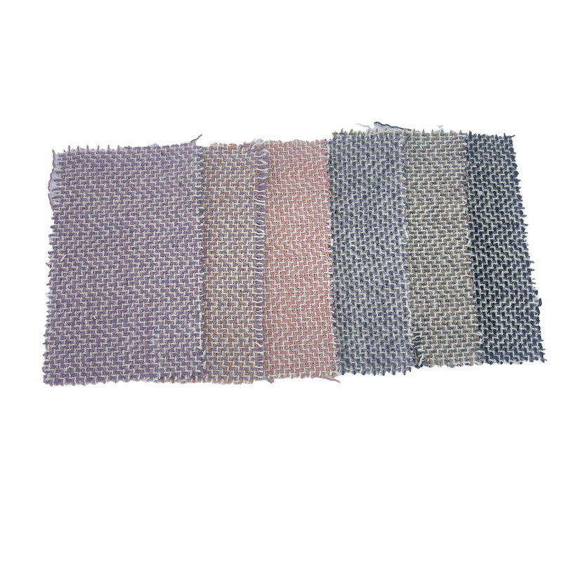 40 tissus en laine gris rose violet à carreaux Tweed pour rembourrage 3738
